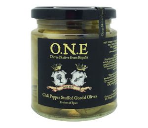 O.N.E Chili Pepper Stuffed Gordal Olives 8oz