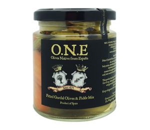 O.N.E Pitted Gordal Olive & Pickle Mix 7oz