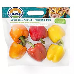 Mixed Bell Peppers Hothouse Grown 6 ct