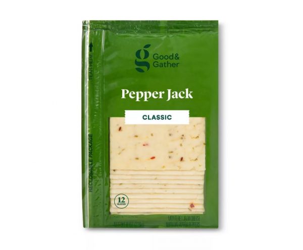 Pepper Jack Deli Sliced Cheese - 8oz/12 slices - Good & Gather