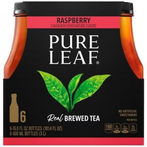 Pure Leaf Pure Leaf Real Brewed Tea Raspberry 16.9 Fl Oz 6 Count