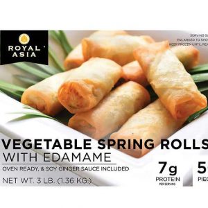 Royal Asia Vegetable Spring Rolls with Soy Ginger Sauce, 50-count, 48 oz