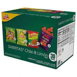 Sabritas chile limon variety 30 ct 48 oz
