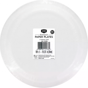 Berkley Jensen White 10.25" Plate -  100 ct.