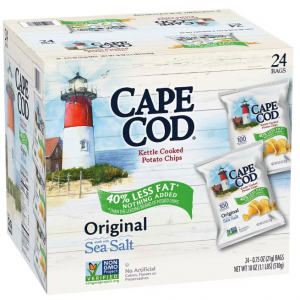 Cape Cod Kettle Cooked Original Reduced Fat Potato Chips - 24 ct