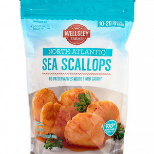 Wellsley Farms North Atlantic Sea Scallops Frozen - 1.5lb