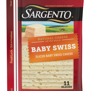 Sargento Natural Baby Swiss Sliced Cheese - 11 slices