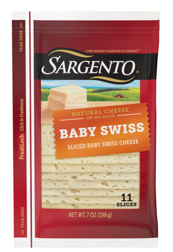 Sargento Natural Baby Swiss Sliced Cheese - 11 slices