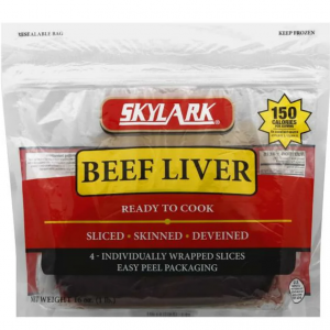 Skylark Beef Liver, Sliced 1 lb