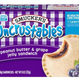 Smucker's Uncrustables Sandwich, Peanut Butter & Grape Jelly 8 oz