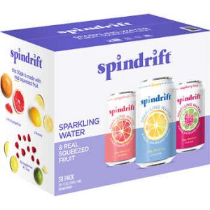 Spindrift Sparkling Water 30/12 ounce cans