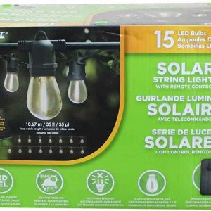 Sunforce 35' Solar String Lights with Remote Control