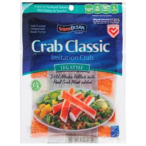 Trans-Ocean Imitation Crab, Frozen, Leg Style 8 oz