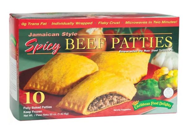 Caribbean Food Delights Jamaican Style Spicy Beef Patties, 5 oz, 10 ct