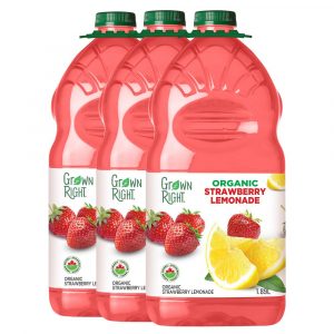 grown right organic strawberry lemonade