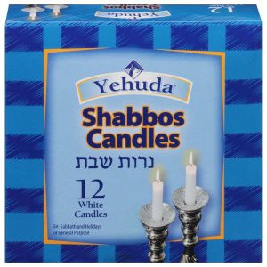 Yehuda Candles Shabbos White 12 CT