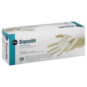 Publix Latex Gloves, Disposable - 100